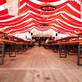 Bierzelt Girlanden Dekoration