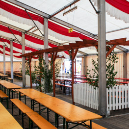 Bestuhlung Separee im Bierzelt